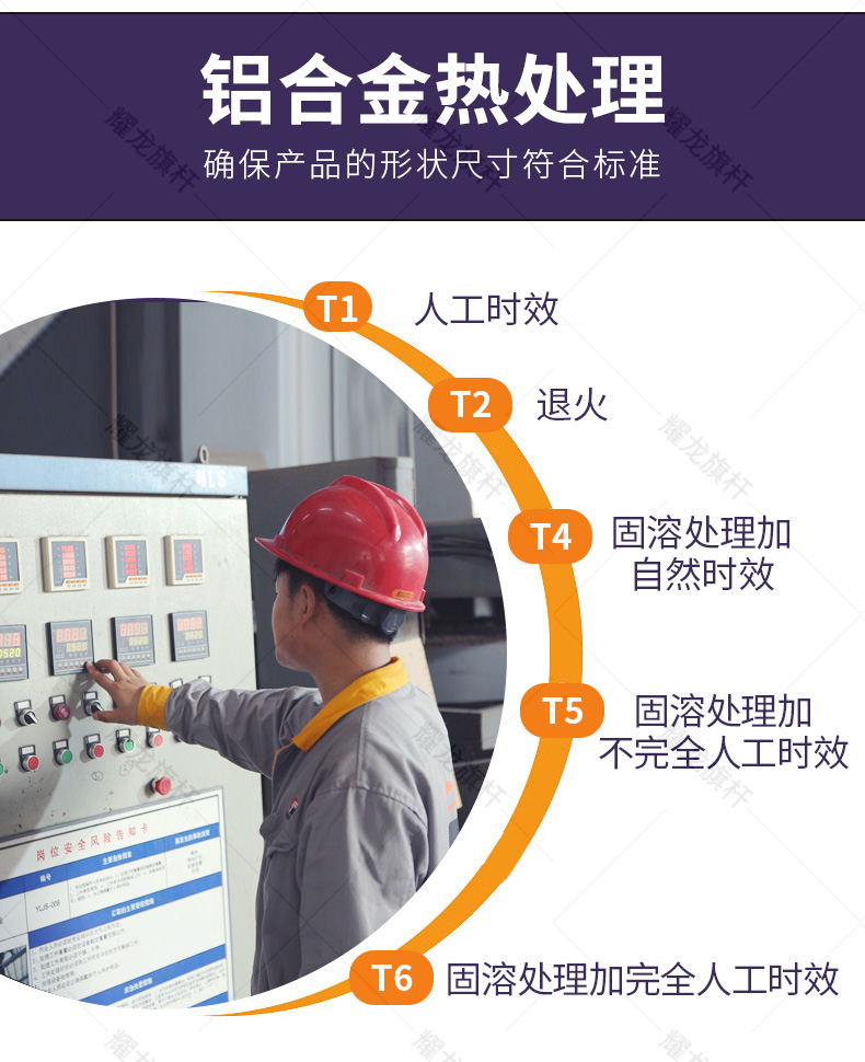 山東淄博榮耀廣場鋁合金旗桿